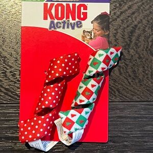 KONG Active Curlz 2 Pack Spring Catnip Bat & Chase Cat Toy